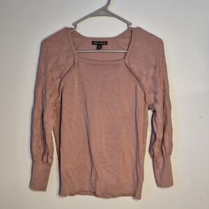 Cable & Gauge Mauve Crew Neck Sweater
